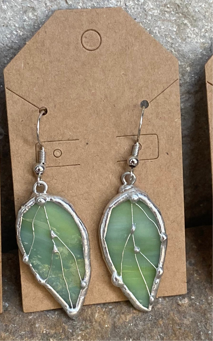 Large Leaf Earrings