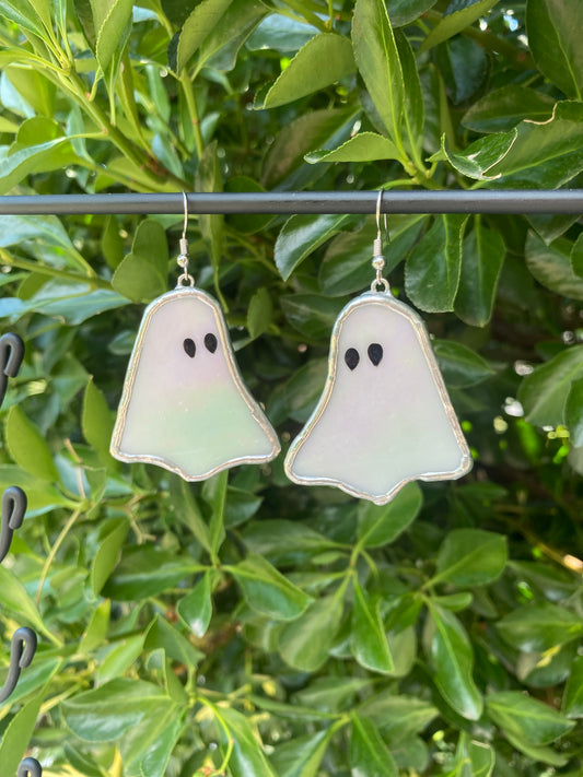 Iridescent Ghost Earrings