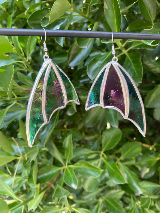 Large Bat Wing Earrings