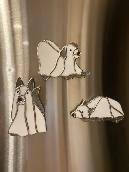 Ghostly Dog Magnet