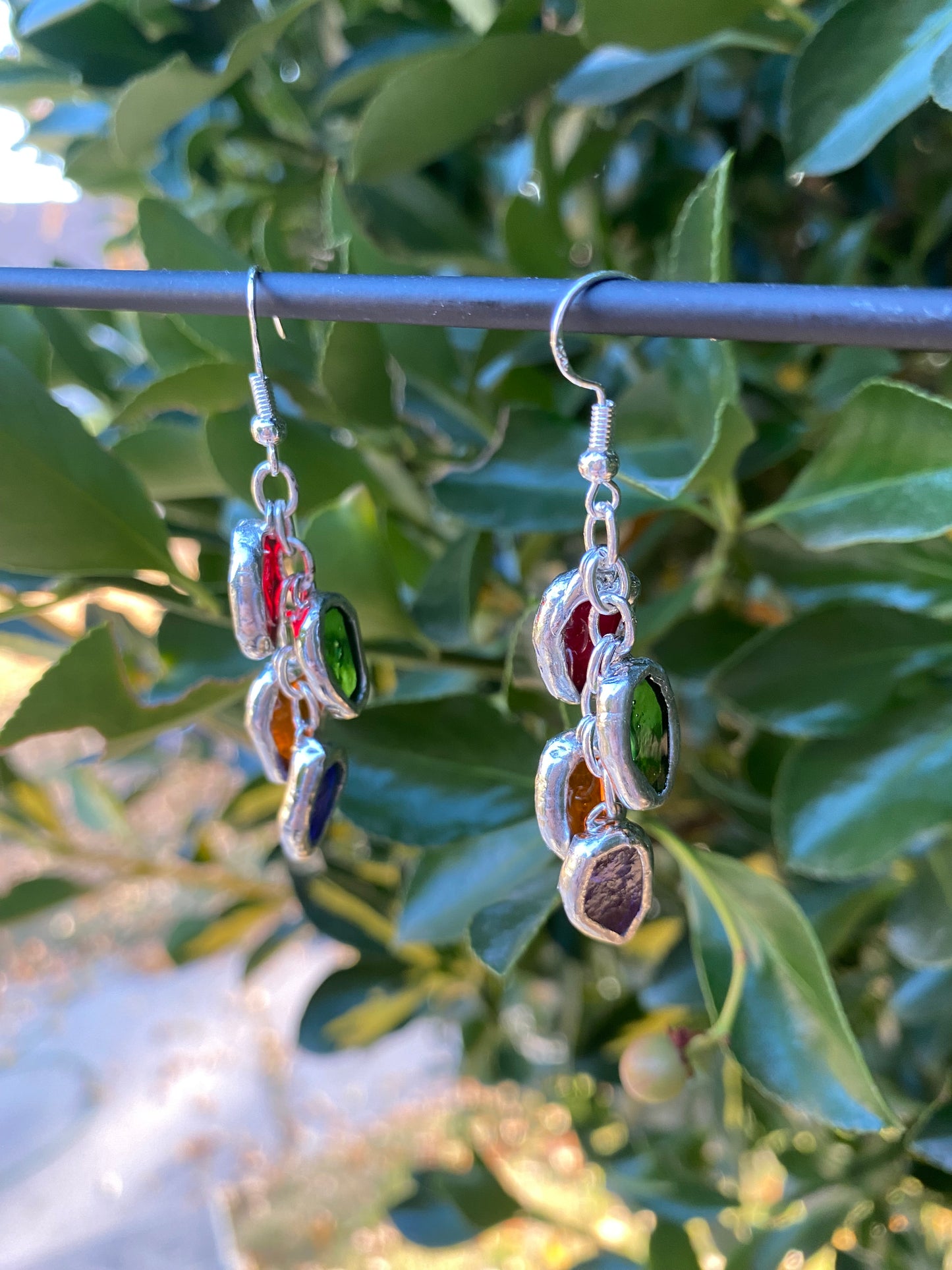 Christmas Light Earrings