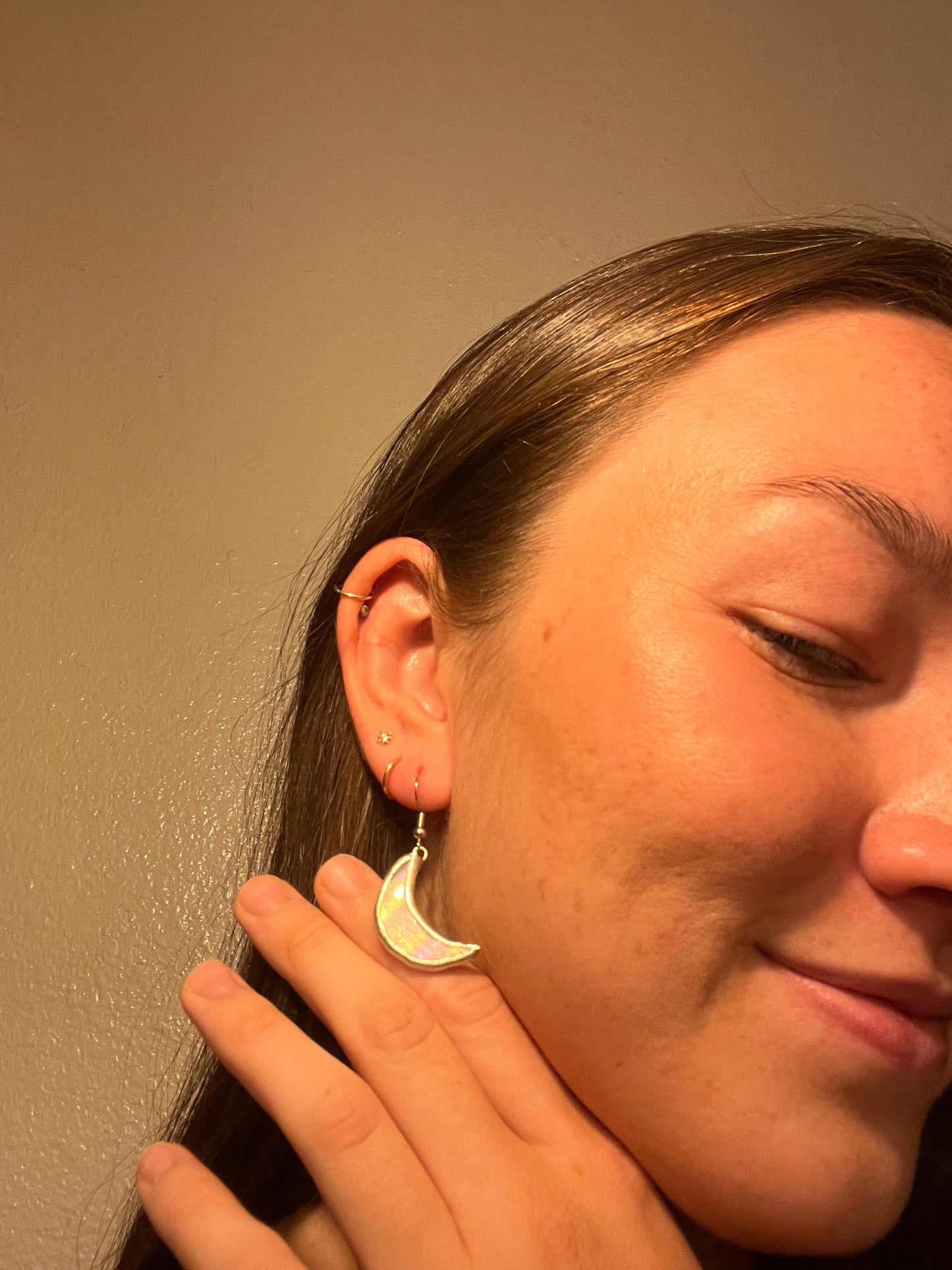 Moon and Star Earrings